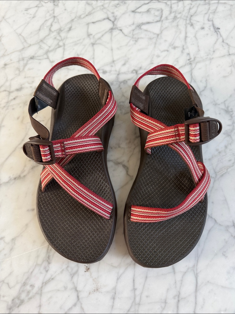 Chaco Z2 Sandal Black Vibram Sole Hiking Water Sz 9 Stripe Women’s